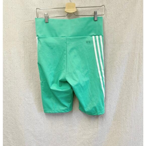 adidas Originals Mint Green 3-Stripes High Waist Bike Short NWT Size Medium - Picture 12 of 15